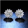 Image 1 : 1 CT GRA CERTIFIED MOISSANITE 925 SILVER EARRINGS