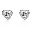 Image 1 : 1 CT GRA CERTIFIED MOISSANITE 925 SILVER EARRINGS