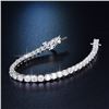Image 2 : 11 CT GRA CERTIFIED MOISSANITE 925STERLING BRACELET
