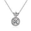 Image 1 : 1 CT GRA CERTIFIED MOISSANITE 925 SILVER NECKLACE