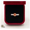 Image 1 : #46-1.00 CT GRA CERTIFIED MOISSANITE VVS ORANGE IN