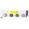 Image 2 : 4 CANADIAN SILVER DOLLARS (NICKEL)