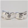 Image 1 : JP1080-170 SILVER CZ EARRINGS