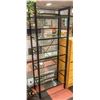 Image 1 : BLACK METAL AND GLASS 5-SHELF DISPLAY/