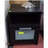 Image 1 : IKEA BRIMNES BLACK NIGHT TABLE WITH DRAWER
