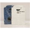 Image 1 : NEW MEN'S SHIRTS 1DENIM/1WHITE SIZE L