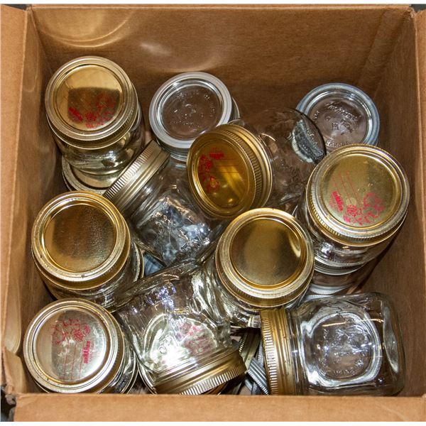 BOX OF CANNING JARS