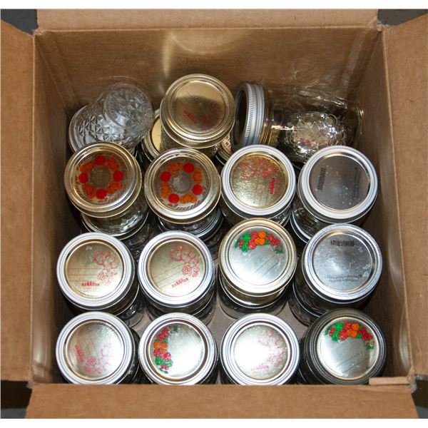 BOX OF CANNING JARS