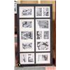 Image 1 : LARGE MULTI-SLOT PHOTO FRAME 20" X 35"