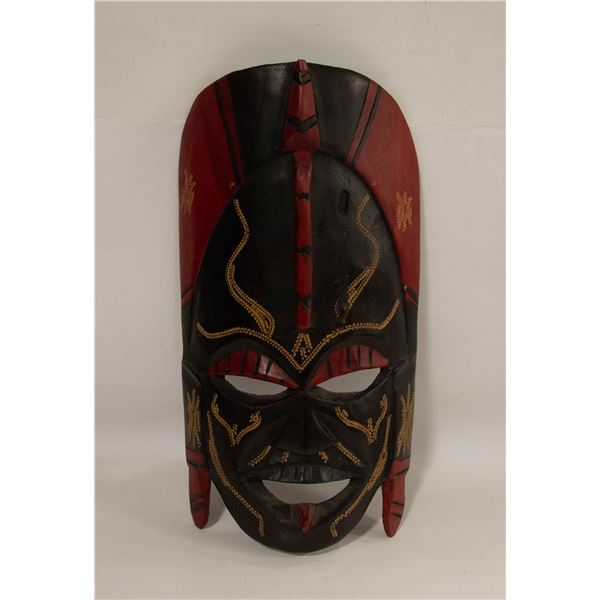 LARGE WOODEN HAND MADE MASK