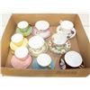 Image 1 : FLAT OF ESTATE TEA CUPS WITH MATCHING SAUCERS
