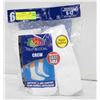 Image 1 : WHITE CREW SOCKS 6-12 SIZE 6-PACK FRUIT OF