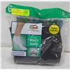 Image 1 : ANKLE SOCKS BLACK 6-12 SIZE 6-PACK FRUIT OF