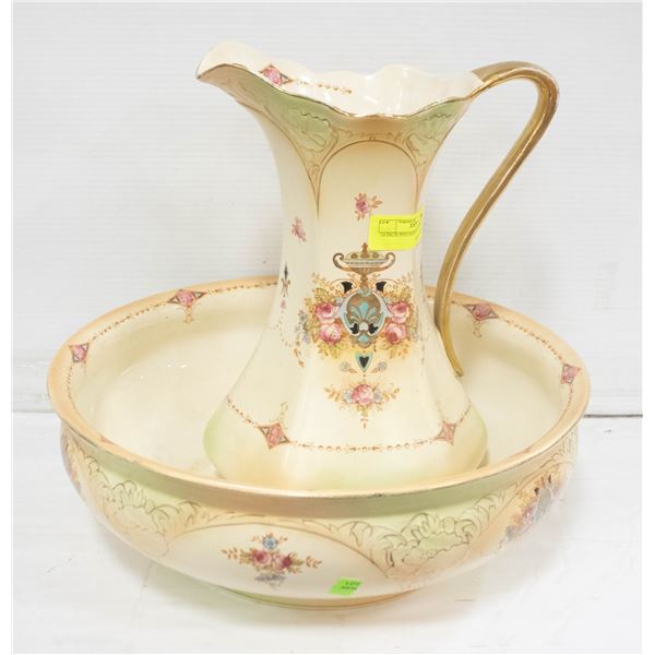 14 INCH PITCHER & WASH BASIN