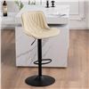 Image 1 : NEW YOUTASTE MODERN HYDRAULIC BAR STOOL - BEIGE