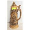Image 1 : TALL GERMAN BEER STEIN BROWN IN COLOUR