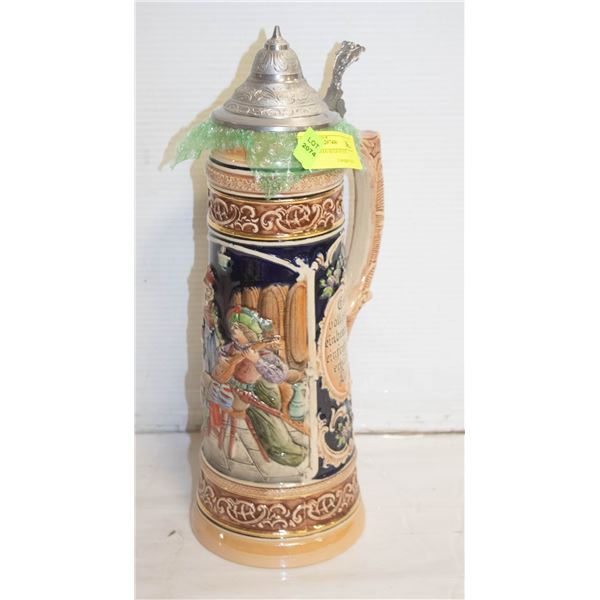 TALL GERMAN BEER STEIN