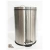 Image 1 : LARGE STAINLESS STEEL KITCHEN TRASH CAN