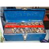Image 2 : SMALL TOOL BOX WITH MECHANICS WRENCHES & SOCKETS