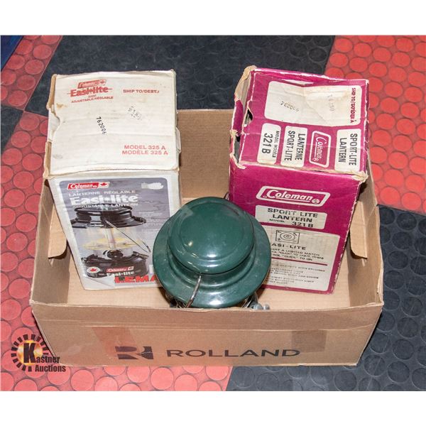 3 COLEMAN SPORTLITE LANTERNS