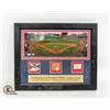 Image 1 : FRAMED AUTHENTIC FENWAY PARK GAME USED BASE, BRICK