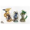 Image 1 : 3 PC LOT HIGH DETAIL ZEMENO DRAGONS