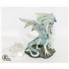 Image 1 : ZEMENO HIGH DETAIL DRAGON STATUE WITH GLASS BALL