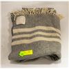 Image 1 : WOOL/CASHMERE MADE IN ITALY THROW BLANKET-ESTATE