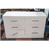 Image 1 : 6 DRAWER DRESSER 1 HANDLE NEEDS TO BE RE-ATTACHED