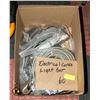 Image 1 : LOT OF EXTENSION CORDS, VINTAGE LIGHT BAR