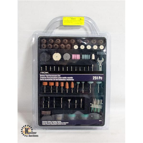 NEW ROK 251PC ROTARY TOOL ACCESSORY SET