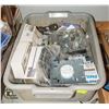 Image 1 : GRAY BIN FULL OF ELECTRICAL HARDWARE