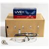 Image 1 : UVEX SAFETY GLASSES - S2500 BLK / CLR - QTY: 10