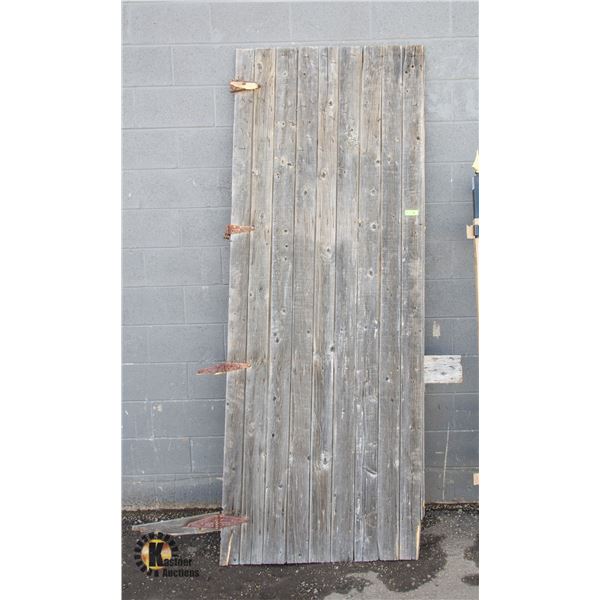 BARN DOOR CAN BE USED FOR MAKING RECLAIMED WOODEN