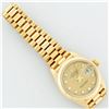 Image 7 : Rolex Ladies 18K Yellow Gold Champagne Diamond Dial President Wristwatch