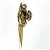Image 5 : Antique Victorian Large Etruscan 14k Gold Twisted Wire Fringe Dangle Brooch Pin