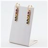 Image 1 : 5.16 ctw Multi-Color Sapphire 14K Yellow Gold Earrings