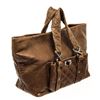 Image 2 : Chanel Brown Lambskin Leather Wild Stitch Shoulder Bag