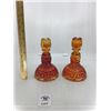 Image 1 : L E SMITH MOON & STARS CANDLESTICKS 1pr