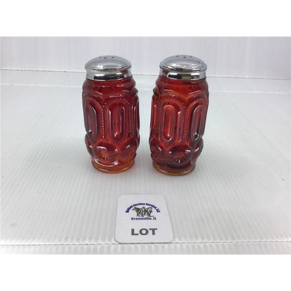 L E SMITH MOON & STARS SALT & PEPPER SHAKERS 1pr