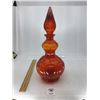 Image 1 : VINTAGE AMBERINA CORSET STYLE EMPOLI GLASS