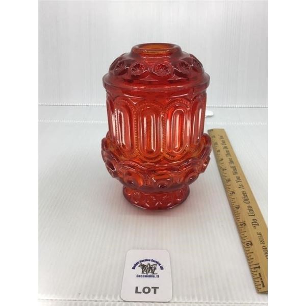 L E SMITH MOON & STARS AMBERINA FAIRY LAMP