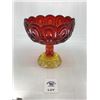 Image 1 : L E SMITH VINTAGE AMBERINA GLASS MOON & STARS