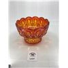 Image 1 : L E SMITH VINTAGE AMBERINA GLASS MOON & STARS