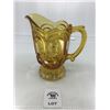 Image 1 : L E SMITH VINTAGE AMBER GLASS MOON & STARS