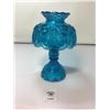 Image 1 : L E SMITH 3 pc BLUE MOON & STARS CANDLE FAIRY