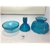 Image 2 : L E SMITH 3 pc BLUE MOON & STARS CANDLE FAIRY