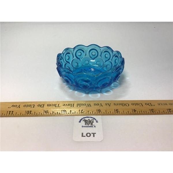 L E SMITH VINTAGE BLUE MOON & STARS FLAT CANDY