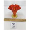 Image 1 : VINTAGE FENTON AMBERINA HOBNAIL ART VASE