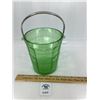Image 1 : VINTAGE DEPRESSION GLASS GREEN ART DECO  ICE